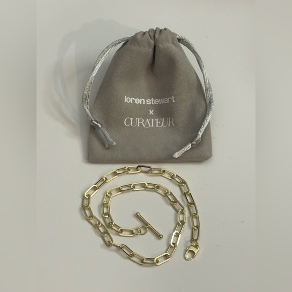 Loren Stewart x Curateur Gold Plated Brass 15" Double Wrap Toggle Bracelet - Picture 2 of 8